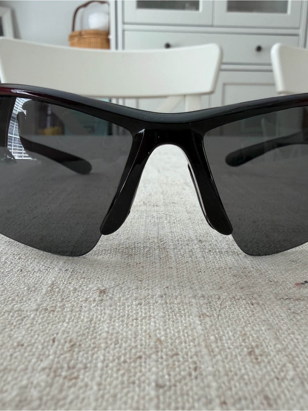 Unbranded Men's Black Sport Sunglasses with Smoked Lenses